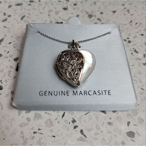 NWT Marcasite Locket   - Picture 1 of 6
